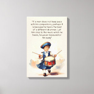 Different Drummer Art Canvas Print