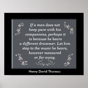 Different drummer - art poster