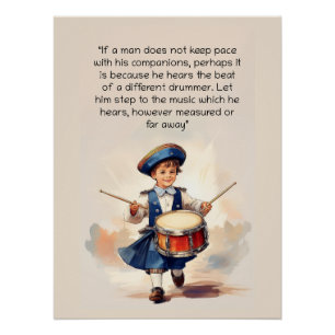 Different Drummer Art  Poster