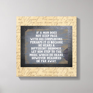 Different Drummer  -- Canvas Art Print