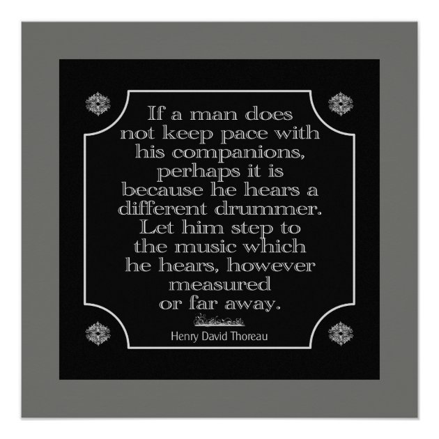 Different Drummer Large Poster Print Zazzle   Different Drummer Large Poster Print R1eb4c2c52fb84560940a095b93878141 Ilb22 630 