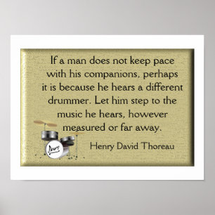 Different Drummer Poster