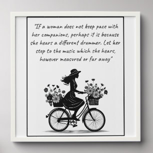 Different drummer quote  peel and stick photo tile