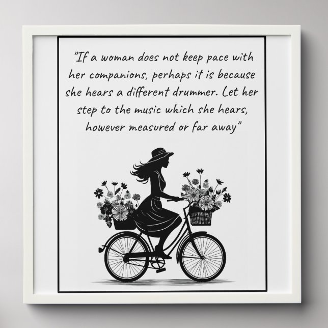 Different drummer quote  peel and stick photo tile (Front Set)