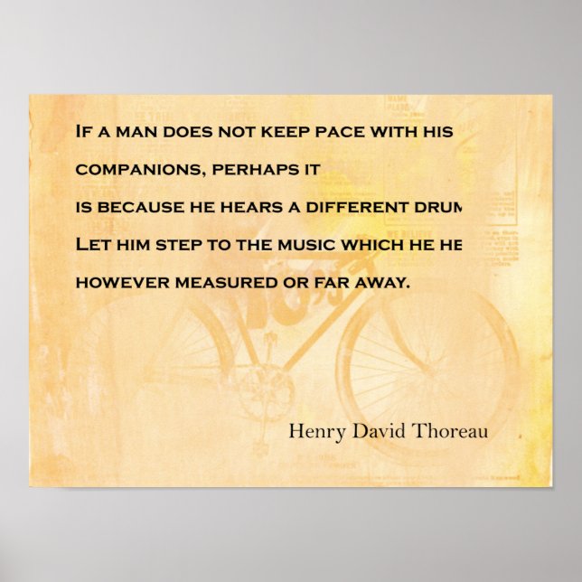 Different Drummer quote  Poster (Front)