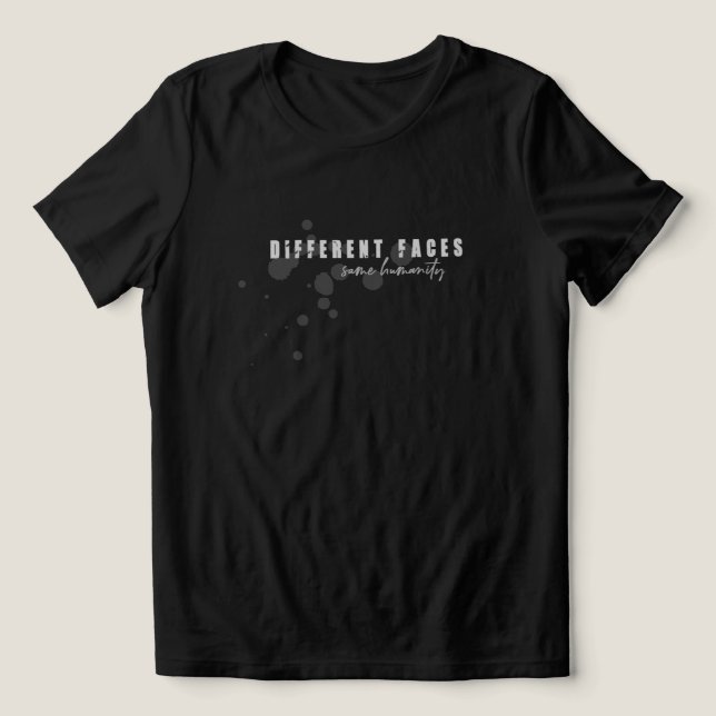 Different Faces  Tri-Blend Shirt (Design Front)
