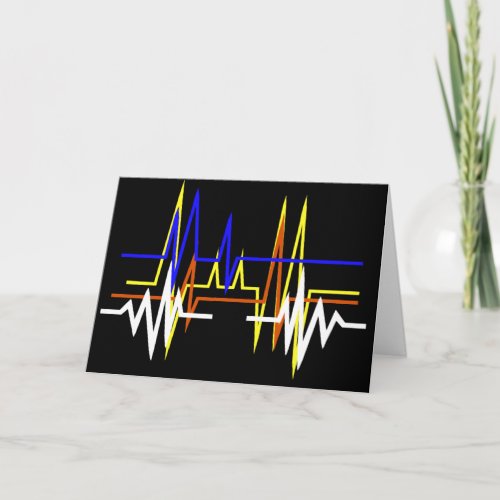 Different Frequencies Love Greeting Card