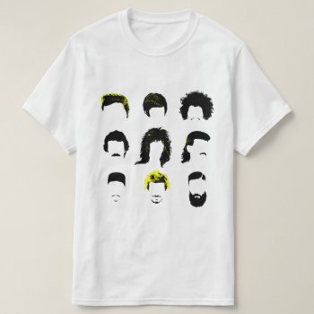 Different Hairstyles Throughout The Years T-shirt by uterfan at Zazzle