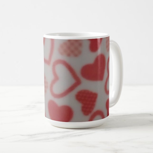 Different Heart patterned mug (Front Right)