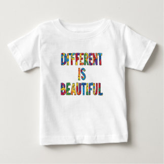 Different Is Beautiful - Autism Awareness  Baby T-Shirt