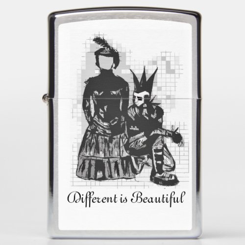 Different is Beautiful Goth Punk Lighter