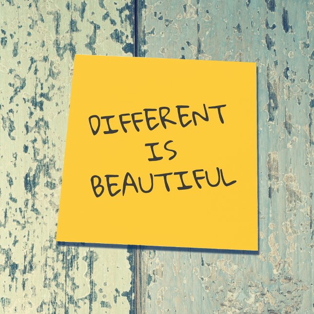 Different Is Beautiful Positive Saying Post-it Notes (Creator Uploaded)