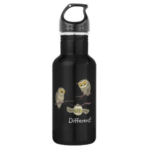 Different! little upsidedown owl~ aluminum bottle
