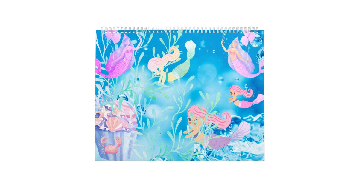 different mermaid Calendar Zazzle
