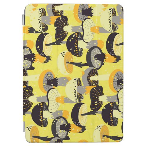 Different Mushrooms Vintage Seamless Pattern iPad Air Cover