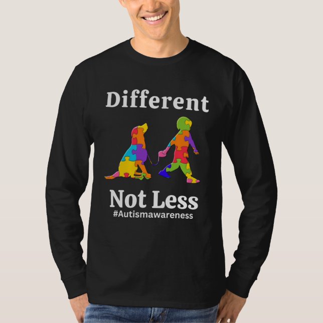 Different Not Less Autism Awareness Acceptance Wom T-Shirt (Front)