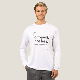 Different, Not Less Minimalist Disability Pride Tri-Blend Shirt
