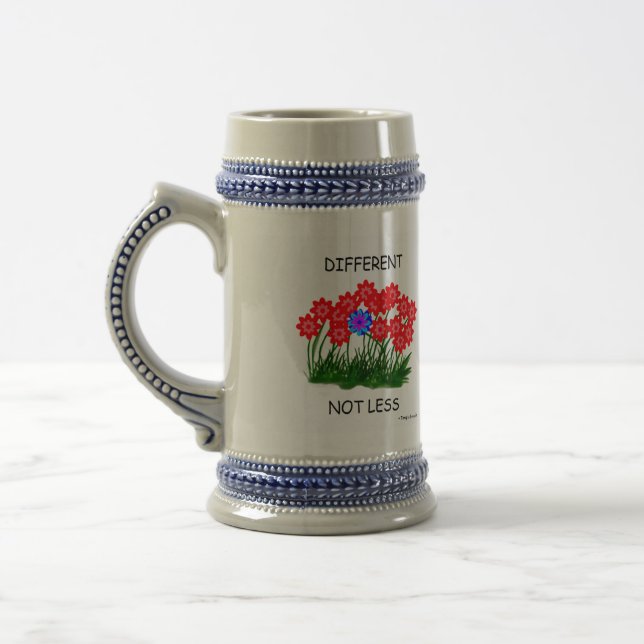 Different Not Less/STEIN Beer Stein (Left)