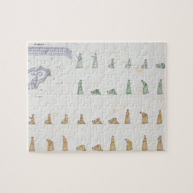 Different positions of the Body during Prayer from Jigsaw Puzzle (Horizontal)