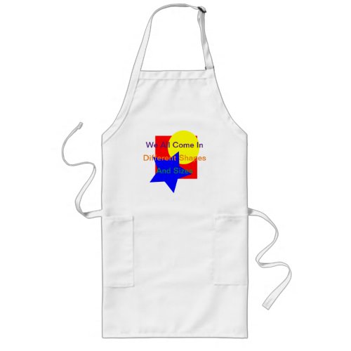 Different Shapes And Sizes Adult Apron Long