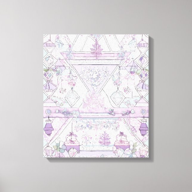 Different Shapes Modern Colorful Wrapped Art Canva Canvas Print (Front)