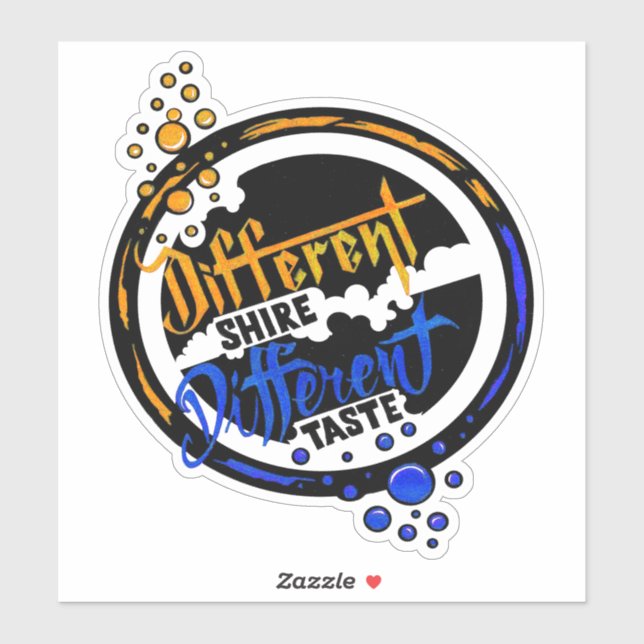 Different shire different taste sticker (Sheet)