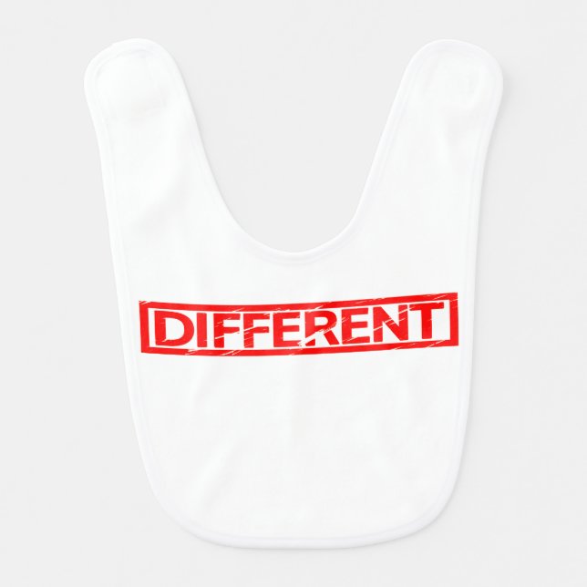 Different Stamp Baby Bib (Front)