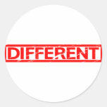 Different Stamp Classic Round Sticker