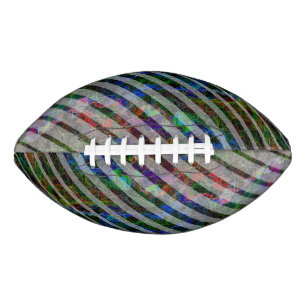 Different stripes and scratched squares of lines football
