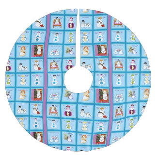 Different Strokes, Different Snow Folks tree skirt