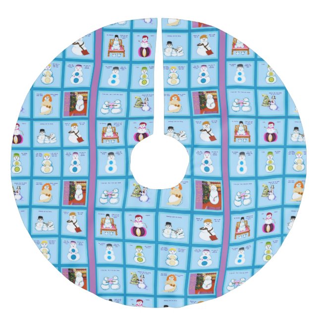 Different Strokes, Different Snow Folks tree skirt (Front)