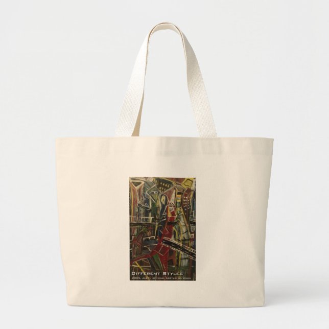 different styles large tote bag (Front)