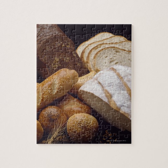 Different types of artisan bread jigsaw puzzle (Vertical)