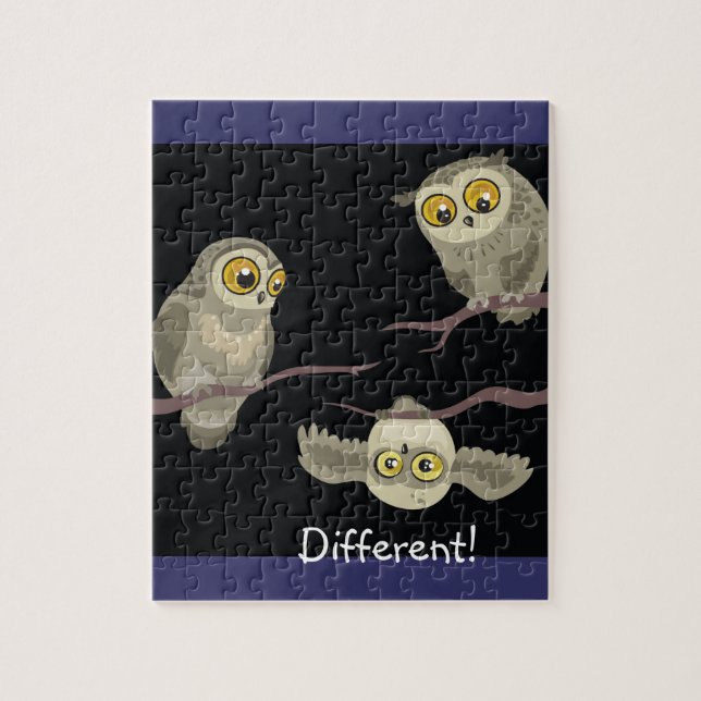 Different! Upside Down Owl!~puzzle Jigsaw Puzzle (Vertical)