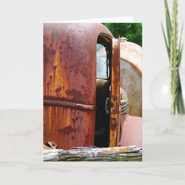 Different View of Old Truck Card (Front)