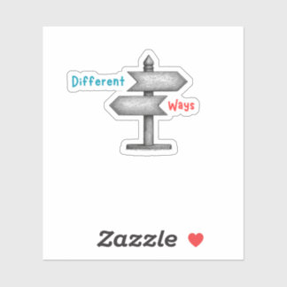 Different Ways Sticker