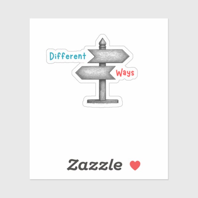 Different Ways Sticker (Sheet)