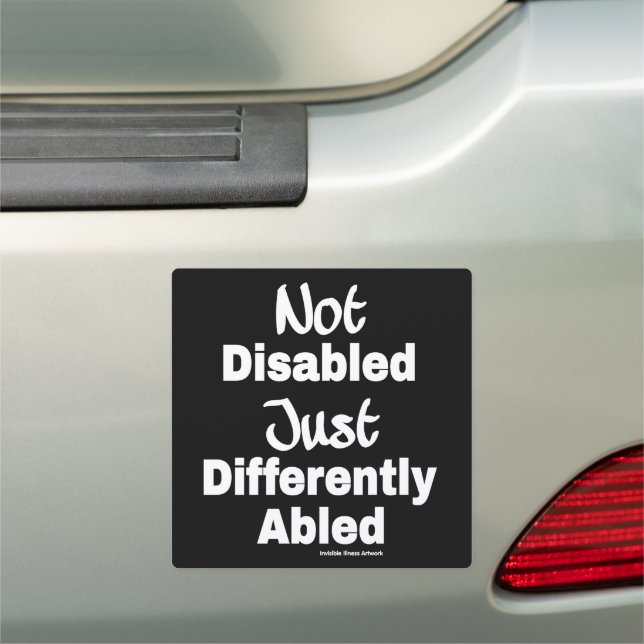 Differently Abled Car Magnet (In Situ)