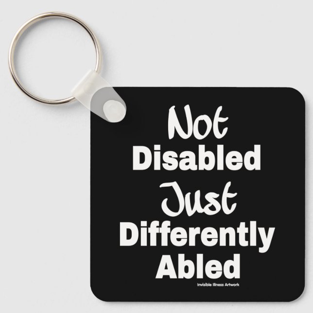 Differently Abled Keychain (Front)