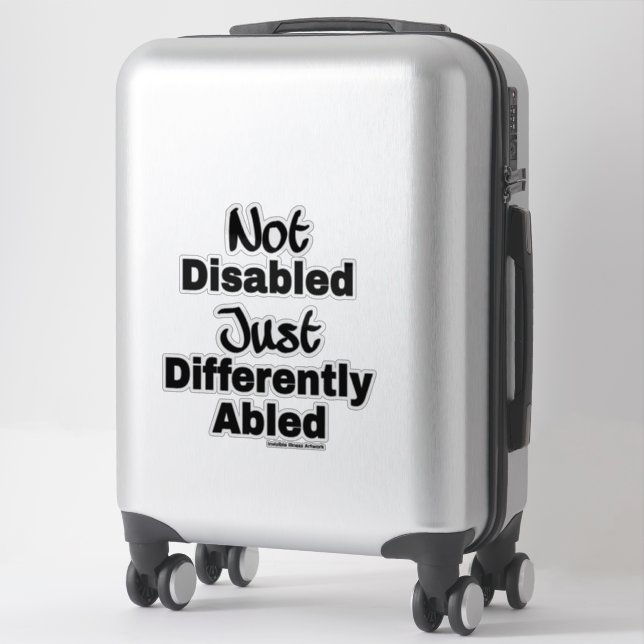 Differently Abled Sticker (Suitcase)