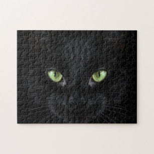 Difficult All Black Cat 252 Piece Jigsaw Puzzle