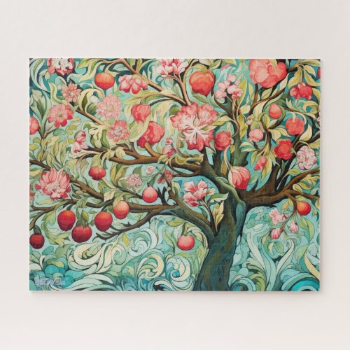 difficult apple tree colorful relax eyes puzzle