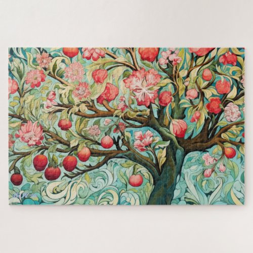 difficult apple tree colorful relax eyes puzzle