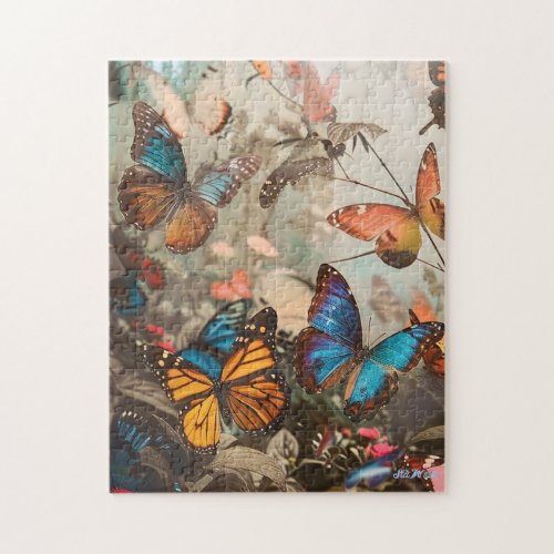 difficult butterfly colorful relax eyes puzzle