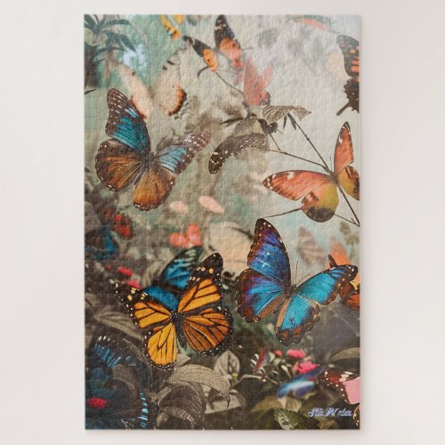 difficult butterfly colorful relax eyes puzzle