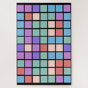 Difficult Colorful Mixed Colors Tile Pattern  Jigsaw Puzzle