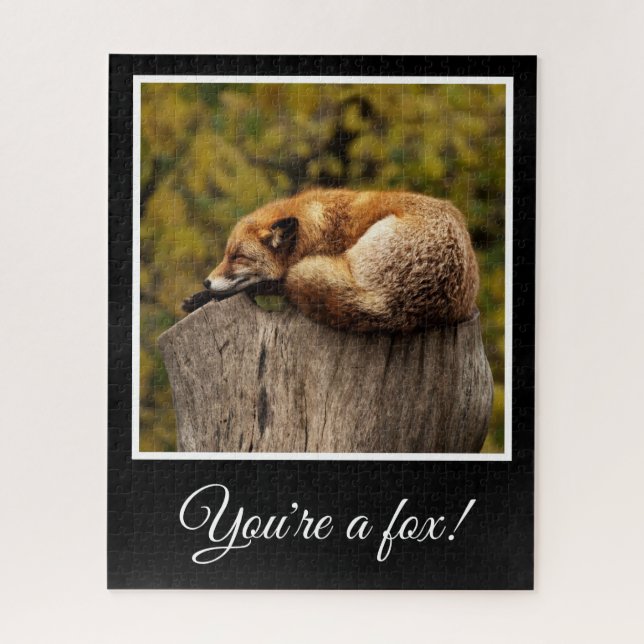 Difficult Fox - You're a Fox - Your Words Jigsaw Puzzle (Vertical)