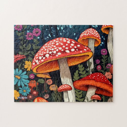 difficult mushroom colorful relax eyes puzzle