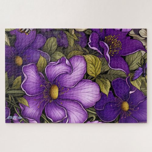 difficult purple color relax eyes puzzle