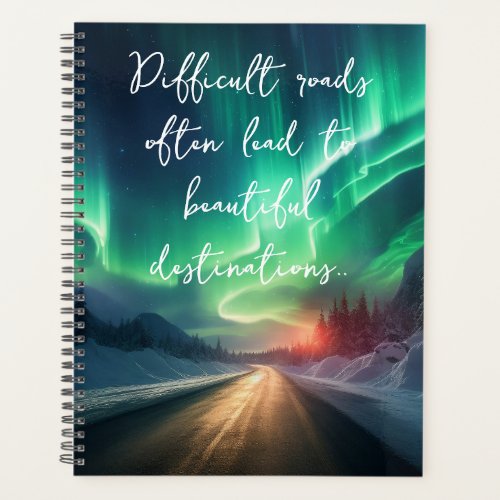 Difficult Roads and Northern Lights  Planner